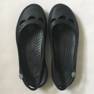 Black slingback CROCS